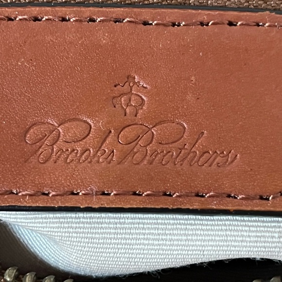 Brooks Brothers Straw Handbag with Leather Trim - Picture 4 of 10